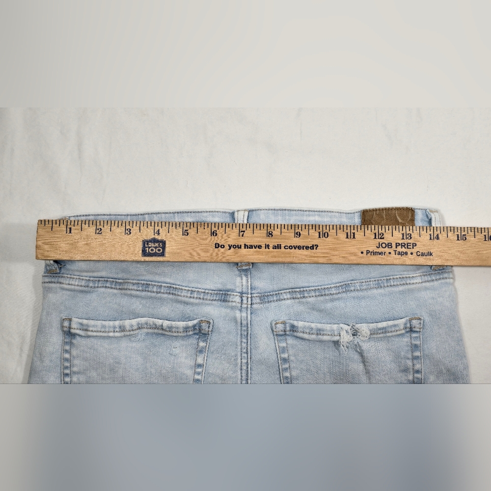 American Eagle Next Level Stretch Hi-Rise Shortie Shorts Distressed Women's 6 - Picture 6 of 12